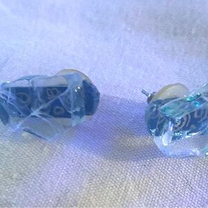 Vintage art crystal earrings